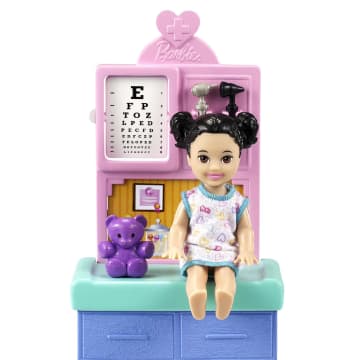 Barbie Profissões Conjunto de Brinquedo Pediatra Cabelo Loiro Com Bebê - Image 4 of 6