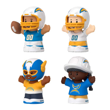 Little People Collector Los Angeles Chargers Special Edition Set For Adults & NFL Fans, 4 Figures - Imagen 3 de 6