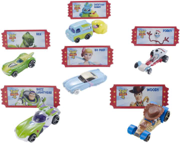 Disney And Pixar Toy Story 4 Character Cars By Hot Wheels 1:64 Scale