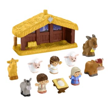 Fisher-Price Little People Nativity Scene Playset For Toddlers, Stable With 10 Figures - Imagen 1 de 5