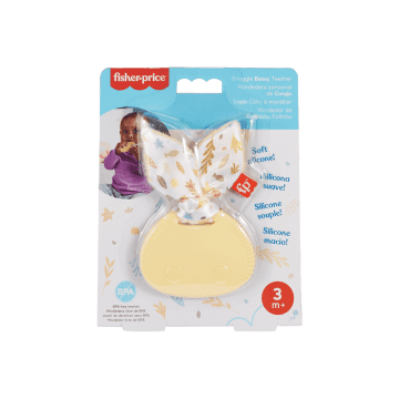 Fisher Price Snuggle Bunny TeeTher Baby Toy With Fine Motor Activity For Newborns