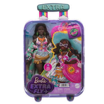Barbie Extra Cool-Poupée Barbie Voyage en Tenue de Plage
