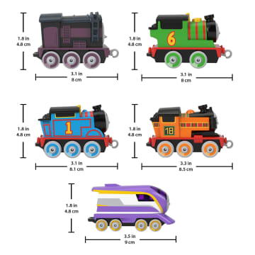Thomas & Friends Adventures Engine Pack, Set Of 5 Push-Along Trains For Preschool Kids
