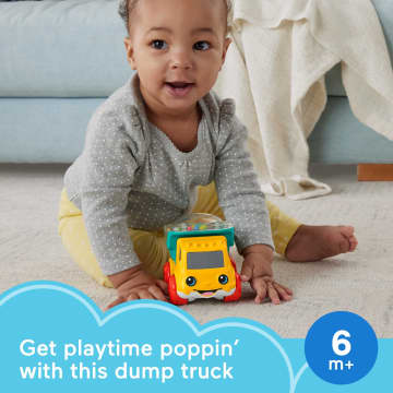 Fisher-Price Poppity Pop Dump Truck Push-Along Toy Ball Popper Vehicle For Infants - Image 2 of 6