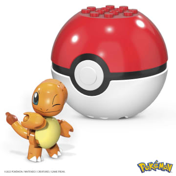 MEGA Pokémon Jogo de Construção Pokébola Charmander 25 Aniversário