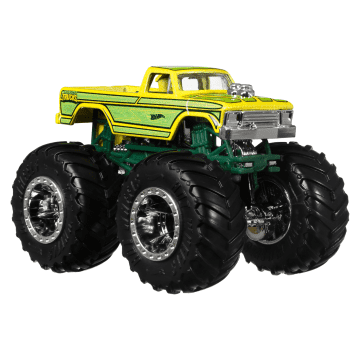 Hot Wheels Monster Trucks Vehículo de Juguete Camión Highriders Midwest Madness + Sudden Stop Amarillo - Image 2 of 4