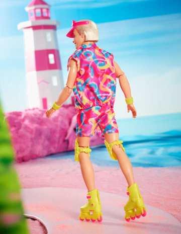 Barbie The Movie Collectible Ken Doll Wearing Retro-inspired inline Skate Outfit And inline Skates