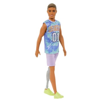 Barbie Ken Fashionistas Doll #212 With Jersey And Prosthetic Leg