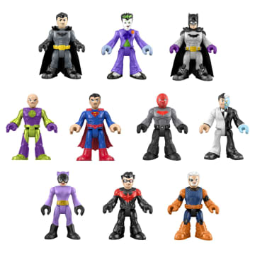 Imaginext DC Super Friends Ultimate Hero Villain Match-Up, 20-Piece Batman Figure & Accessories Set