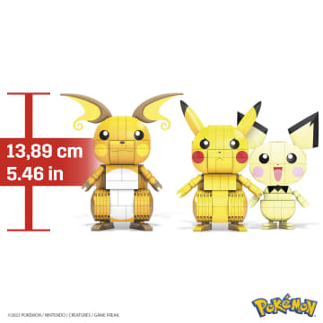 MEGA Pokémon Toys Build N Show Pikachu Evolution Trio Building Set
