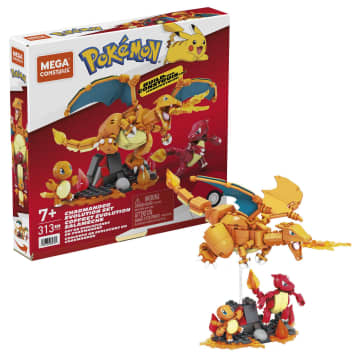 MEGA Pokémon Building Toy Kit Charmander Set With 3 Action Figures (313 Pieces) For Kids - Image 1 of 6
