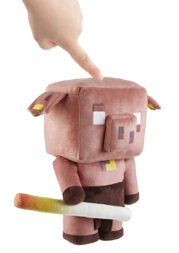 Minecraft Toys, Plush Piglin Grunter Figure With Sound - Imagen 4 de 6