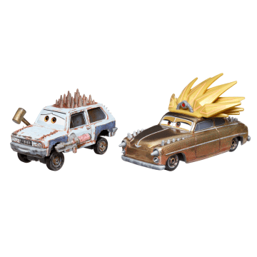 Carros da Disney e Pixar Diecast Veículo de Brinquedo Pacote de 2 Jeremy & Jefe - Image 1 of 6