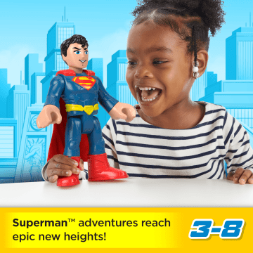 Imaginext DC Super Friends Superman XL Figure, 10-inch Poseable Preschool Toy
