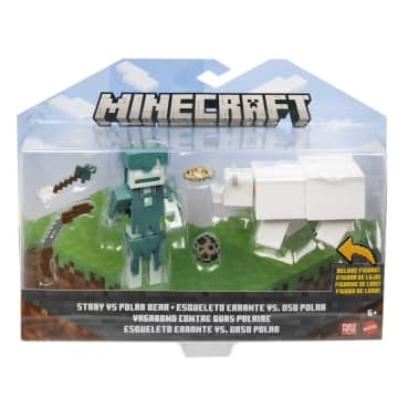 Minecraft Vanilla Figura de Acción Paquete de 2 Errante vs Polar 3.25"