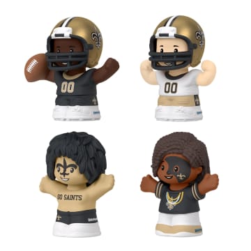 Little People Collector New Orleans Saints Special Edition Set For Adults & NFL Fans, 4 Figures - Image 3 of 6