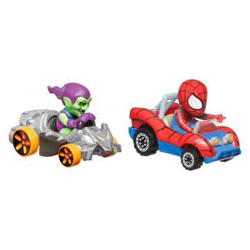 Hot Wheels RacerVerse Veículo de Brinquedo Spider-Man e Duende Verde - Image 1 of 6