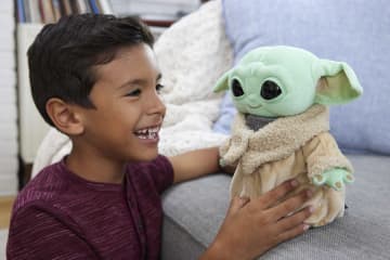 Star Wars Grogu Plush  Hug 'n Nuzzle Soft Doll with Sound