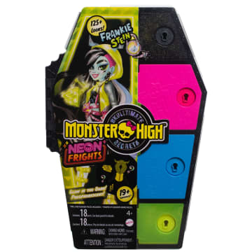 Monster High-Monstrueux Secrets-Coffret Frankie Stein Frayeurs Néon