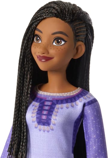 Disney's Wish Asha Of Rosas Posable Fashion Doll With Natural Hair, Including Removable Clothes, Shoes, And Accessories