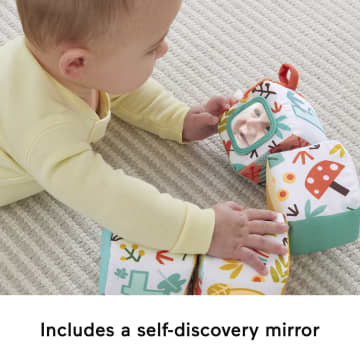 Fisher-Price Tethered Soft Blocks Newborn Toy With Sensory Activities, Fun-To-Flip