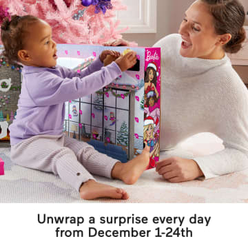 Fisher-Price Little People Barbie Advent Calendar Playset, Christmas Gift For Toddlers, 24 Toys - Imagen 3 de 6