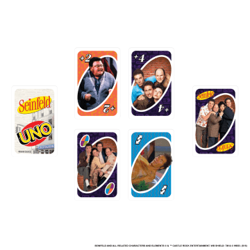 UNO Seinfeld Card Game For Kids, Adults & Family Night With Deck inspired By The TV Show