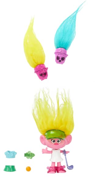 Dreamworks Trolls Band Together Hair Pops Viva Small Doll & Accessories, Toys Inspired By the Movie - Image 1 of 6