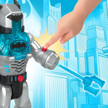 Imaginext DC Super Friends Figura de Acción Batman Insider & Exo Traje Gris - Imagem 5 de 6