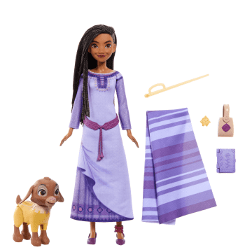 Disney Wish Asha Of Rosas Adventure Pack Fashion Doll, Posable Doll With Animal Friends And Accessories - Image 6 of 6