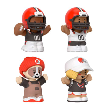 Little People Collector Cleveland Browns Special Edition Set For Adults & NFL Fans, 4 Figures - Image 4 of 6