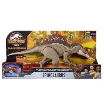 Jurassic World Extreme Chompin' Spinosaurus Action Figure, Biting Dinosaur Toy With Movable Joints