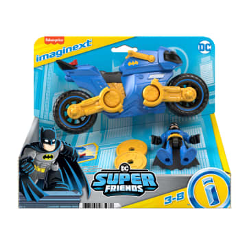 Imaginext DC Super Friends Veículo de Brinquedo Batcycle e Batman™ - Imagen 6 de 6