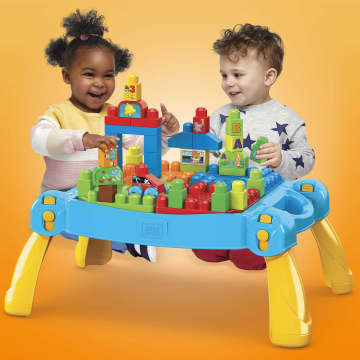 MEGA Bloks First Builders Discover 'n Build Activity Table, 41 Pieces