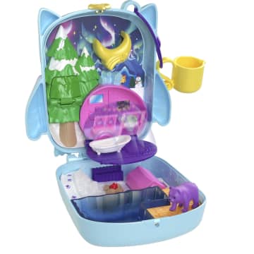 Polly Pocket Conjunto de Brinquedo Estojo Coruja Nevada