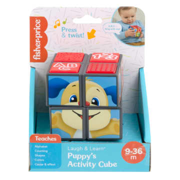 Fisher-Price Baby Learning Toy With Lights And Fine Motor Activities, Puppy’s Activity Cube