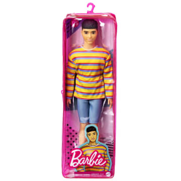 Barbie Ken Fashionistas Doll #184 with Brown Hair, Hawaiian Shirt and Orange  Pants 