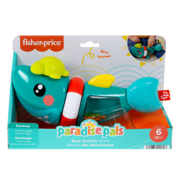 Fisher-Price Paradise Pals Baby Fine Motor Toy With Sensory Details, Busy Activity Shark - Imagen 6 de 6