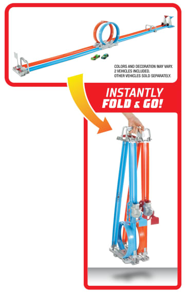 Hot Wheels Double Loop Dash, Track Set - Imagem 5 de 6