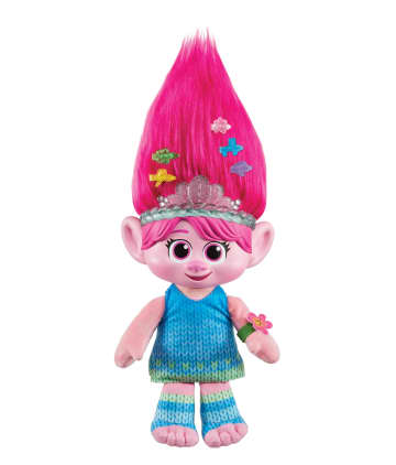 Dreamworks Trolls Band Together Hair Pops Showtime Surprise Queen Poppy Plush With Lights, Sounds & Accessories - Image 1 of 6