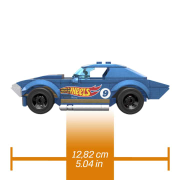 MEGA Hot Wheels 64 Corvette Grand Sport Building Toy Car With 1 Figure (88 Pieces)