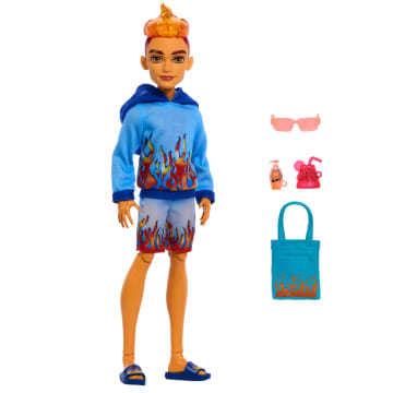 Monster High Scare-Adise Island Heath Burns Fashion Doll With Swim Trunks & Accessories - Image 1 of 6