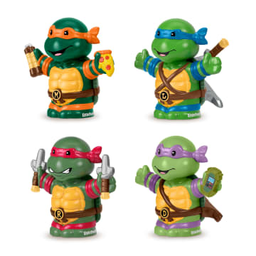 Little People Collector Teenage Mutant Ninja Turtles Special Edition Set, 4 Figures - Imagen 4 de 6