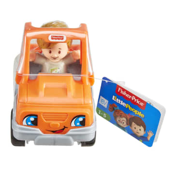 Fisher-Price Little People Help A Friend Pick Up Truck, Orange Vehicle & Figure