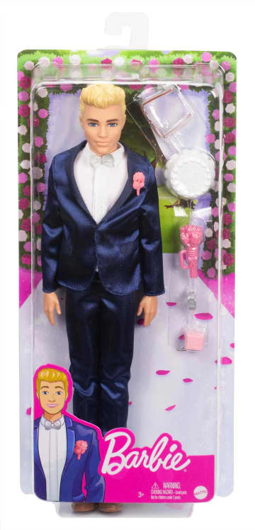 Barbie Fairytale Ken Groom Doll (Blonde 12-Inch) W Earing Suit, For 3 To 7 Year Olds