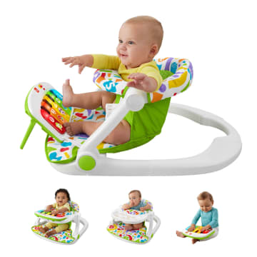 Fisher-Price Kick & Play Deluxe Sit-Me-Up Seat Portable Chair & Learning Toy For Baby & Toddler
