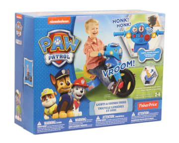 Fisher-Price Paw Patrol Lights & Sounds Trike Push & Pedal Ride-On Toddler Tricycle