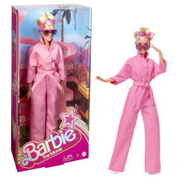 Barbie The Movie Collectible Doll, Margot Robbie As Barbie in Pink Power Jumpsuit
