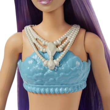 Barbie Fantasía Muñeca Sirena Aleta Morada - Imagen 3 de 4