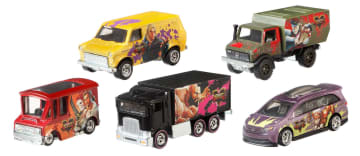 Hot Wheels Premium Pop Culture Set Of 5 Toy Cars Or Trucks - Imagen 1 de 4